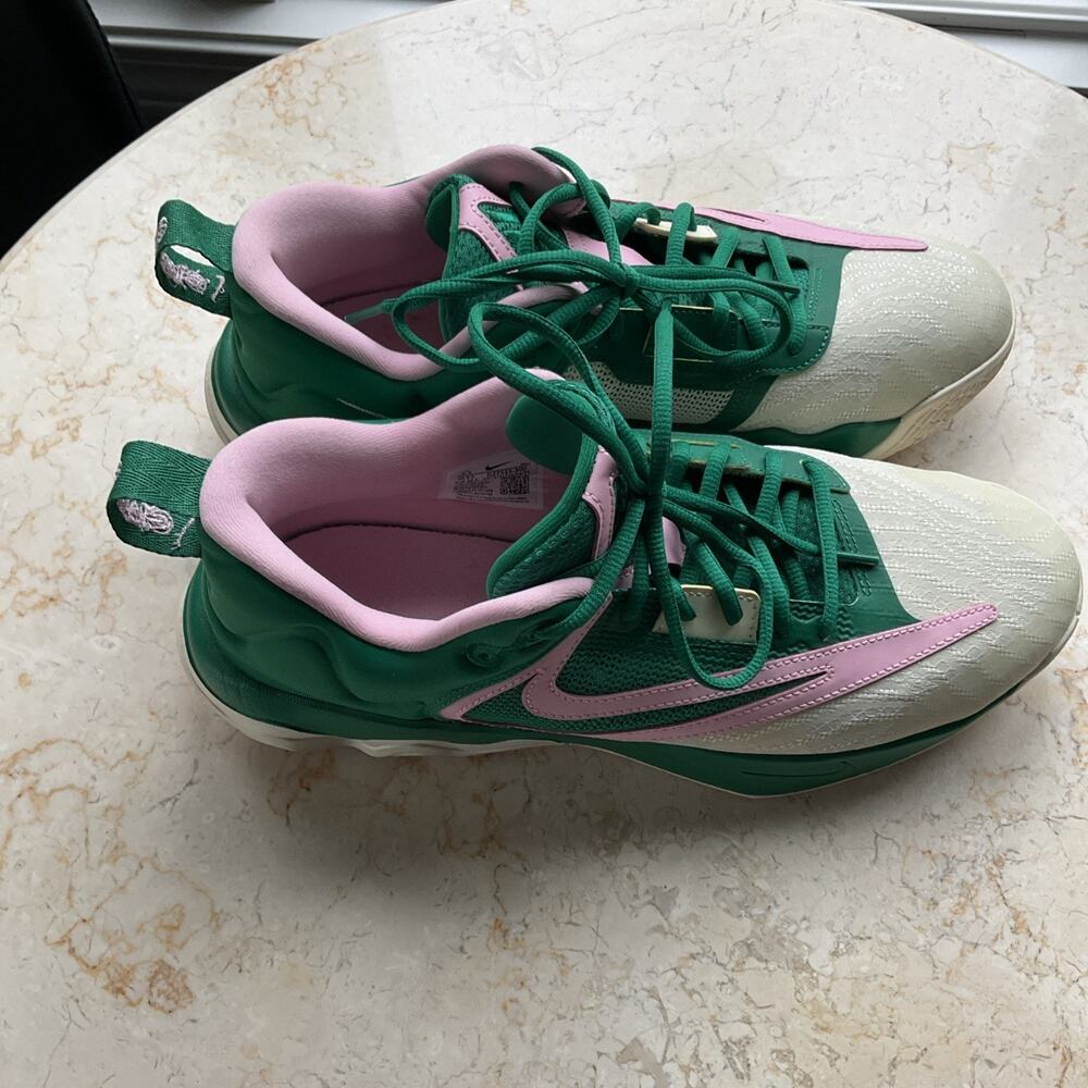 Nike Giannis Immortality 3 “5 The Hard Way” Men’s Size 10.5 green pink Shoes - Picture 12 of 16